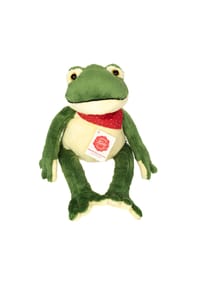 HERMANN Teddy COLLECTION® - Plüsch Kuscheltier Schlenkerfrosch, 28 cm - GRÜN