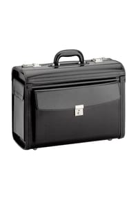 d & n® Business & Travel - Business - Pilotenkoffer 46 cm Leder (schwarz) - schwarz