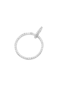 GIORGIO MARTELLO MILANO - Charm Anhänger Kreis mit Zirkonia, Silber 925 - weiß