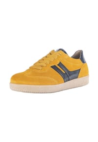 Gabor® - Leder/Textil Sneaker - Blau/Gelb