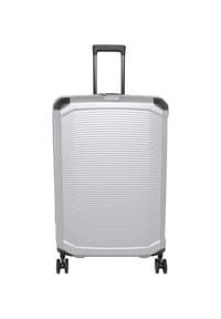 travelite MILLENIUM - 4-Doppelrollen-Trolley, Hartschale, Kreuzspanngurt - 056 SILBER