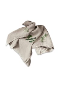 LOBERON - Geschirrtuch 3er Set Herbal Gardens beige/grün - beige/grün