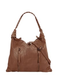 Samantha Look - Shopper Echt Leder, Made In Italy - cognac