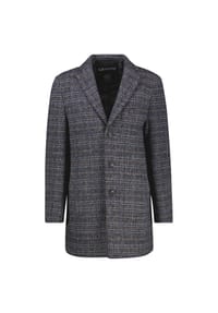 LERROS - Herren-Mantel, kariert - CLASSIC NAVY