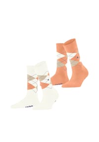 Burlington - Socken, Rippbündchen, 2er Pack, für Damen - 2040 OFF-WHITE