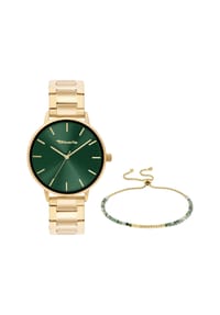 Tamaris - Damen Armbanduhr & Armband Set - gold