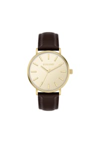 s.Oliver - Armbanduhr Basic Mesh - braun