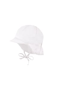 maximo® - GOTS BABY-Schildmütze kurzer Nackenschutz, Waschoptik, Bindeband - dogwood