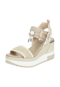 NeroGiardini - Lederimitat/Textil Sandalen - Latte