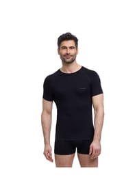 FALKE - Unterhemd "Wool-Tech Light", wärmend, geruchshemmend, für Herren - 3000 BLACK