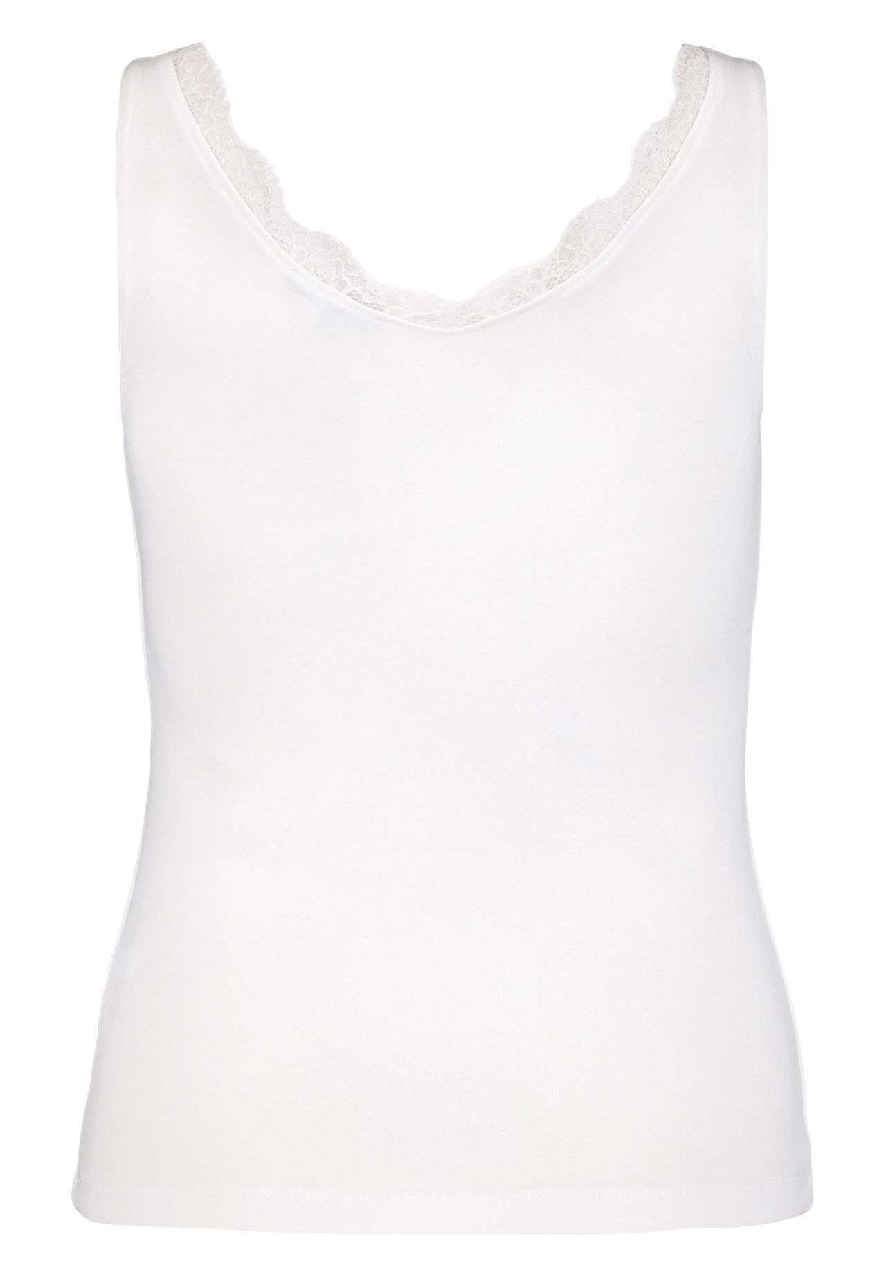 Zero Top, Spitze, FüR Damen, Weiß, 42