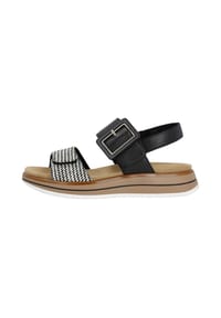 remonte® - Sandalen, Leder, Anhänger, für Damen - SCHWARZ-CREMA/SC