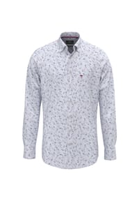 FYNCH-HATTON® - Freizeithemd, Body Fit, Langarm, Kent-Kragen, für Herren - 416 GRAPE
