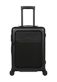 HORIZN STUDIOS - ESSENTIAL 4-Doppelrollen-Trolley, Hartschale, TSA-Schloss, Laptopfach - ALL BLACK