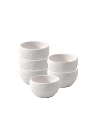 Villeroy & Boch Eierbecher Manufacture Rock Blanc ø 4,8 cm 6er Set weiß - MANUFACTURE ROCK - weiß