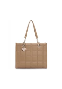 Emily & Noah DAHLIA - Shopper, Anhänger, Reißverschluss, für Damen - 900 TAUPE