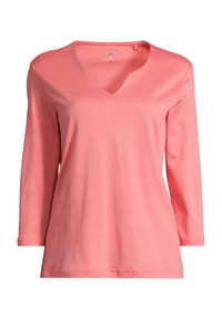 GALERIA - T-Shirt "Sibie", Split-Neck, 3/4-Arm, für Damen - BLACK