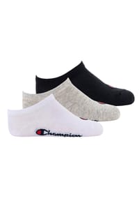 Champion® - Kinder Socken, 3er Pack- Sneaker, einfarbig - Blau/Weiß/Grau
