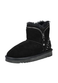 MUSTANG® - Veloursleder Stiefelette - Schwarz