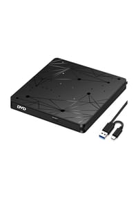 MANIKE - Externes DVD-Laufwerk USB 3.0, tragbarer CD/DVD-Brenner & Player, leises optisches Laufwerk - 