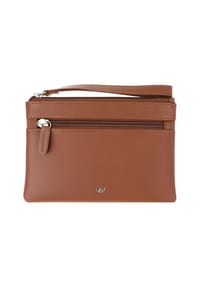 Golden Head® Polo - Polo Herrentasche RFID Schutz Leder 18 cm - cognac