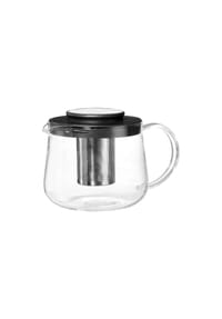 Ritzenhoff & Breker Teekanne mit Sieb Yucca 1,5 l schwarz-transparent - YUCCA - schwarz-transparent