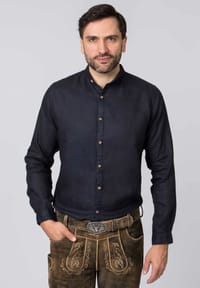 Chemise Traditionnelle Homme Stockerpoint - Mélange Coton/polyester - Style Rétro - Boutons Corne