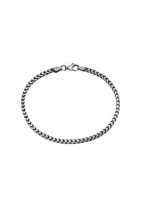 SMART JEWEL® - Armband Fantasiekette 4-kant antik, massiv, Silber 925 - silber