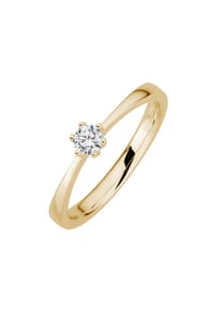 LYOMI - Ring 585/- Gold 1 Diamant Lab Grown 0,20ct. - gelb