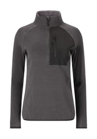 WHISTLER - Midlayer Helge mit praktischer Brusttasche - 1011 Dark Grey Melange