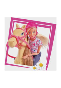 Simba Steffi Love Puppe, mit Pferd Bild 6