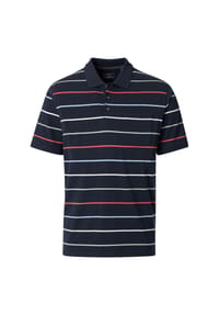 CASAMODA - Herren Polo-Shirt gestreift - Dunkelblau