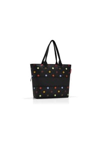 reisenthel® Shopper E1 - Shopper "E1", Reißverschlussfach, gepunktet, für Damen - schwarz