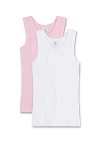Sanetta Mädchen Unterhemd, 2er Pack - Shirt ohne Arme, Top Bild 1