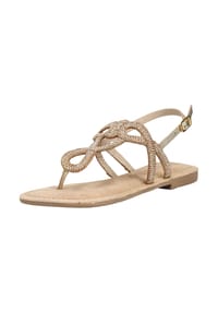 LAZAMANI - Leder/Textil Sandalen - Gold