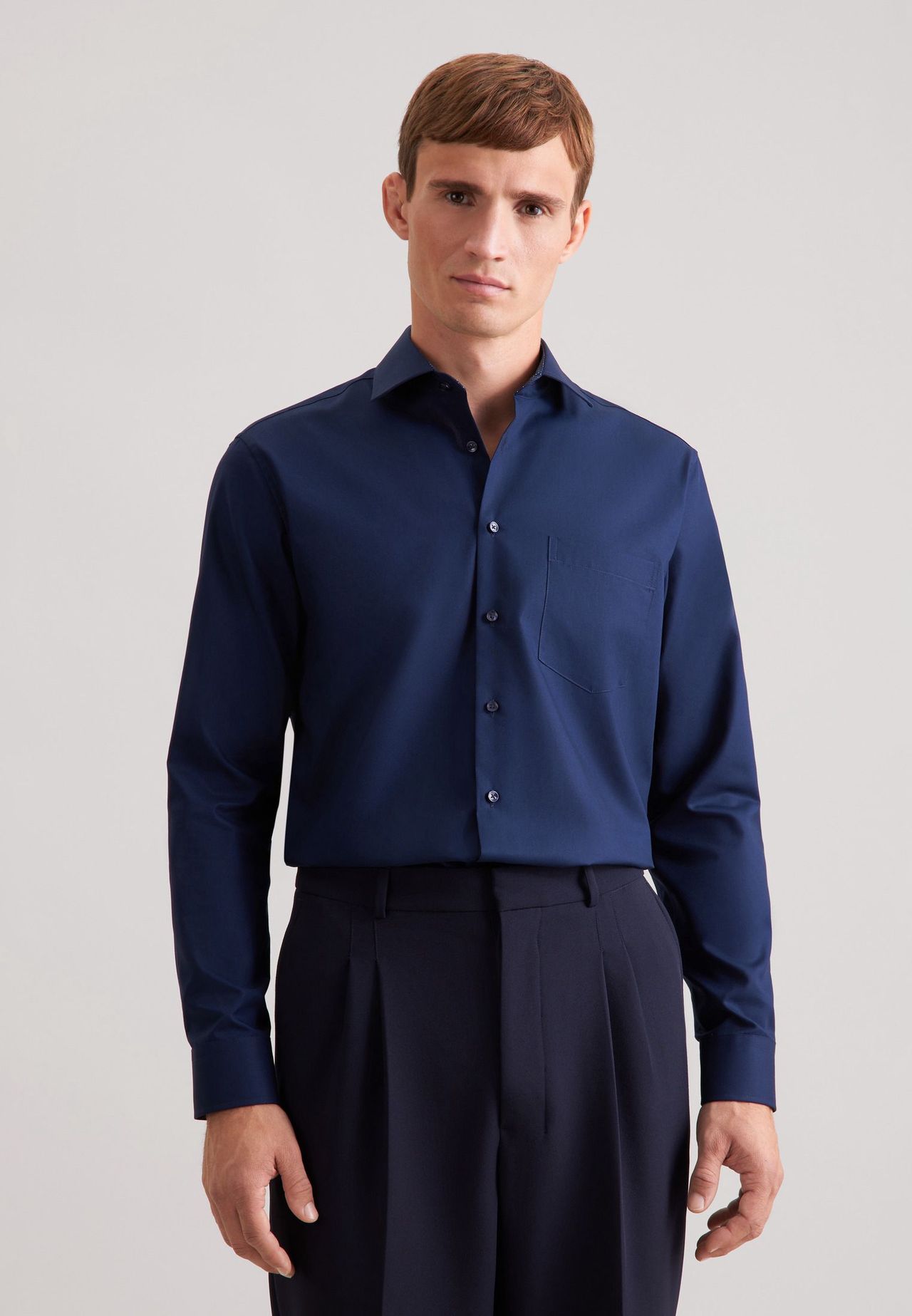 Seidensticker Business Hemd Schwarze Rose, Blau, 38