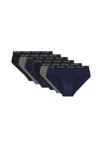 HOM - Mini Slip / Unterhose 6er Pack Boxerlines - Black / Navy / Grey