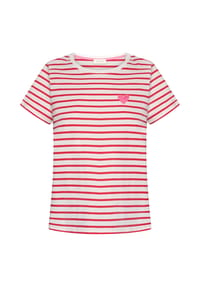 CARTOON - Kurzarm-Shirt mit Rundhalsausschnitt - Cream/Red
