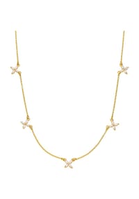 Leaf - Damen Kette, 925er Silber - GOLD