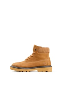 camel active - Schnürboot aus Tumbled Nubukleder - Dunkelblau