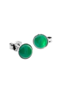 OSTSEE-SCHMUCK® - Ohrstecker , Classic 6 mm , Silber 925/000 - silber