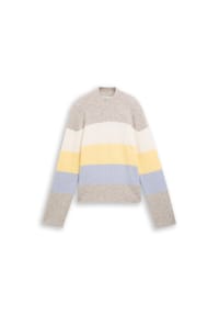 DENIM TOM TAILOR - Pullover, Stehkragen, für Damen - 40766 SKY BLUE MEL