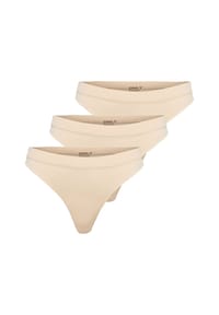 ONLY® - Tanga Vicky Thong im Dreierpack - beige
