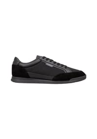 BOSS - Herren Sneaker - Nitan Lowp mirspu, Turnschuhe, Materialmix, Logo - Schwarz