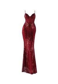 MODA MINX - Abendkleid Gabrielle Long Dress mit wunderbarem Rückenausschnitt - red