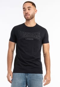 LONSDALE™ - Herren T-Shirt normale Passform Dreierpack BEANLEY - Black/Navy/Oxblood