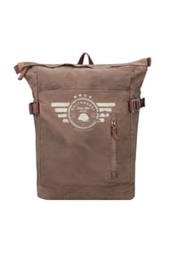 GREEN BURRY Vintage - Aviator Rucksack 41 cm Laptopfach - khaki