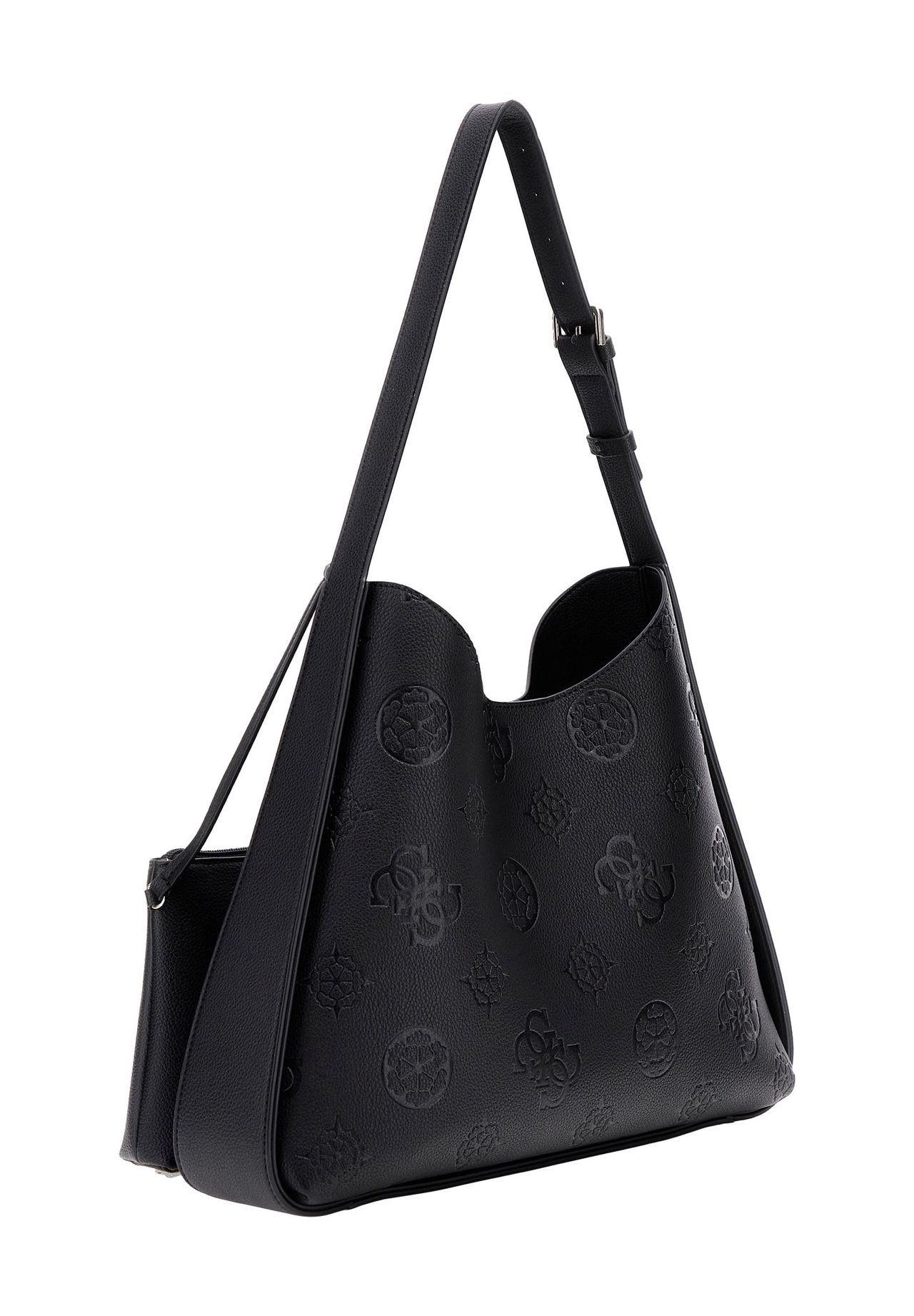 GUESS KEANDRA Schultertasche, Logo-Prägung, Reißverschluss, für 