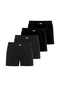 seidensticker - Boxershorts 4er Pack Web - Schwarz