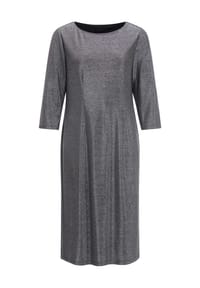 Sieh an! - Jersey-Kleid - bordeaux-silberfarben